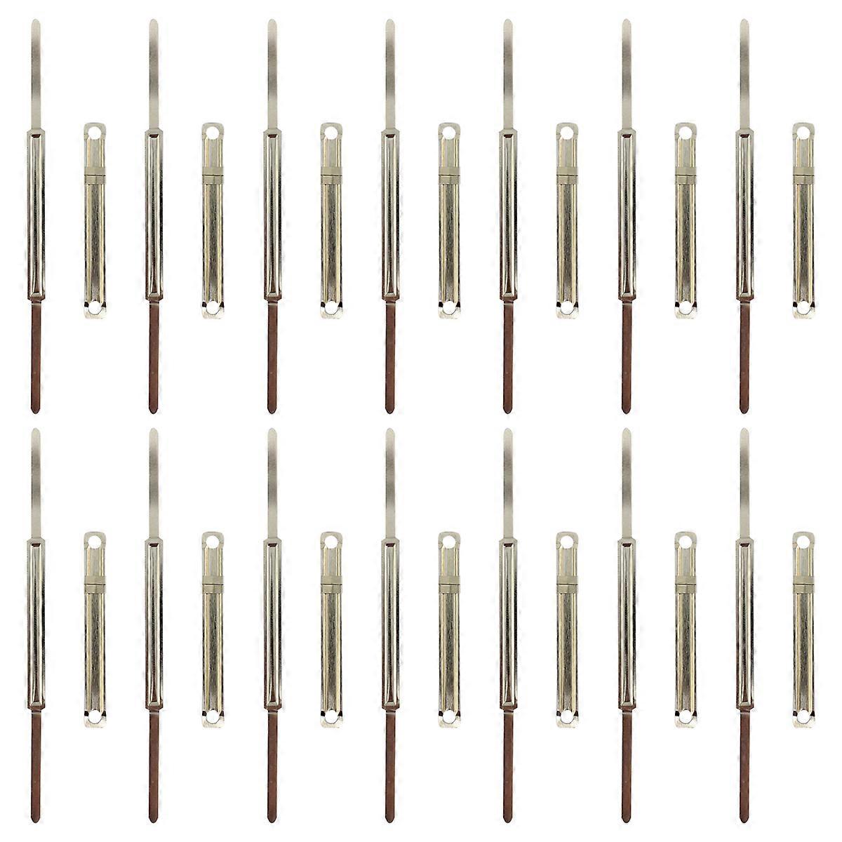 100Pcs Bookbinding Clips Practical Bookbinding Clips Strips 8cm Plastic Bookbinding Clips (Golden)