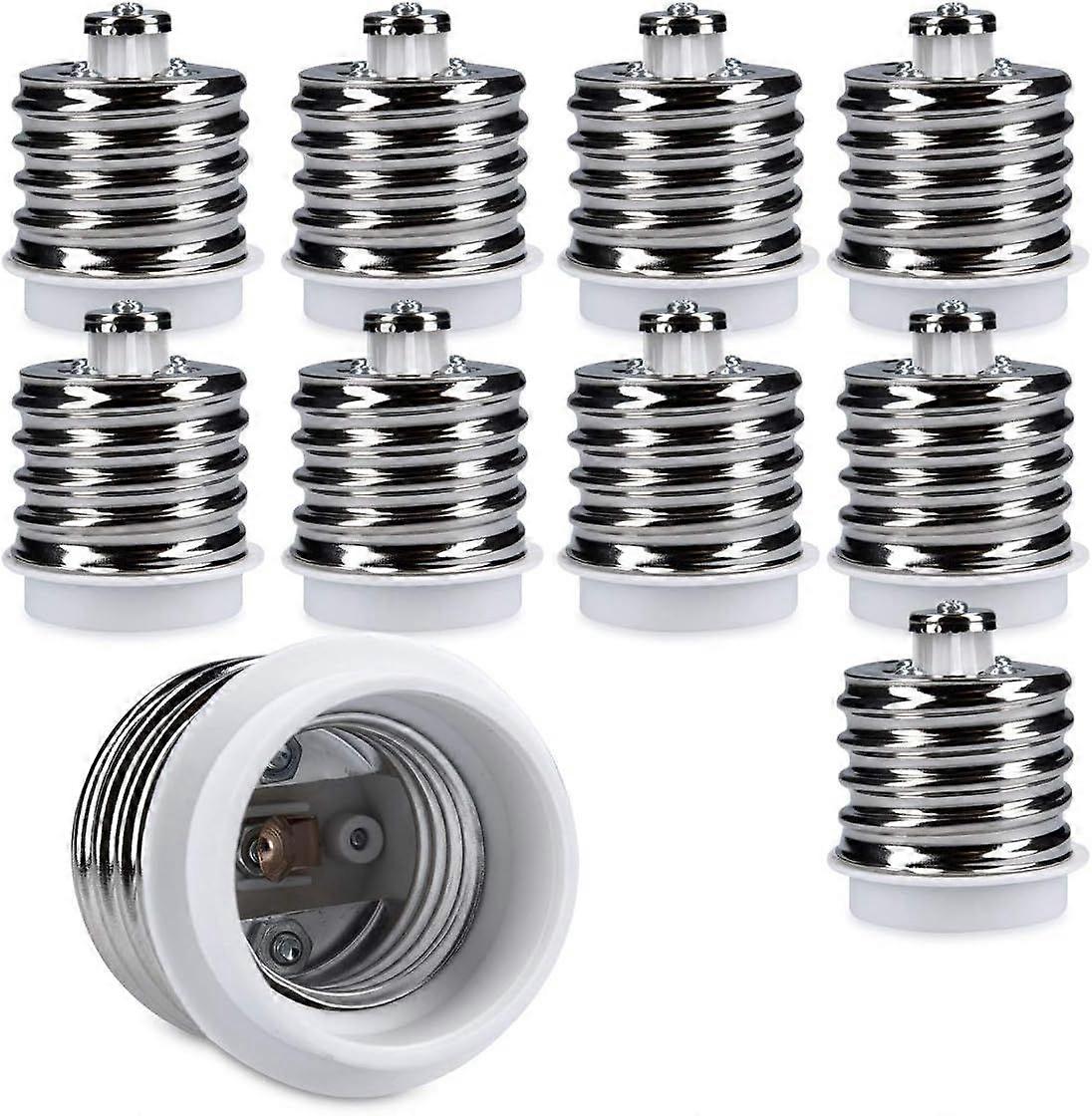 10x socket adapter - 10x E40 to E27 socket converter - E27 lamp holder adapter for halogen LED bulbs