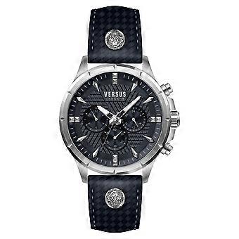 Versus by Versace Men's Watch Wristwatch Chrono Lion VSPBH2121 Leather