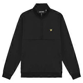 Lyle & Scott Mens Half Zip Windjammer Midlayer Golf Sweater