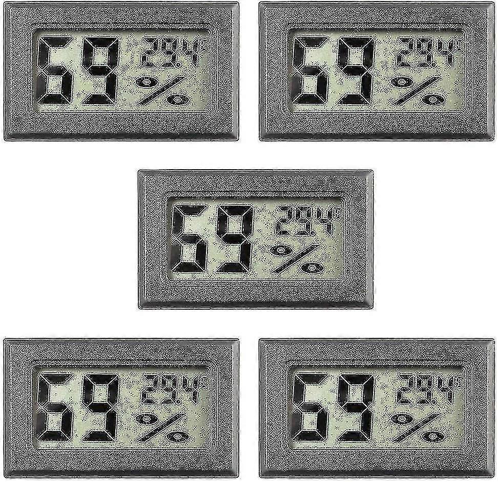 5 Pack Mini Hygrometer Small Digital Thermometer Hygrometer Lcd Display Indoor C