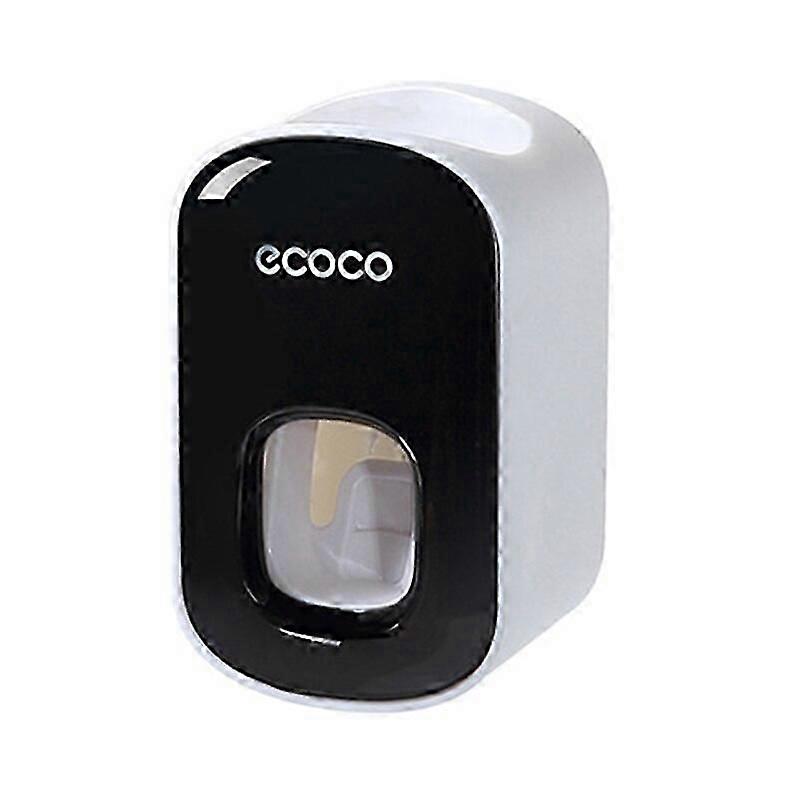 Automatic Toothpaste Dispenser Toothbrush Holder Wall Mounted Bathroom Storage