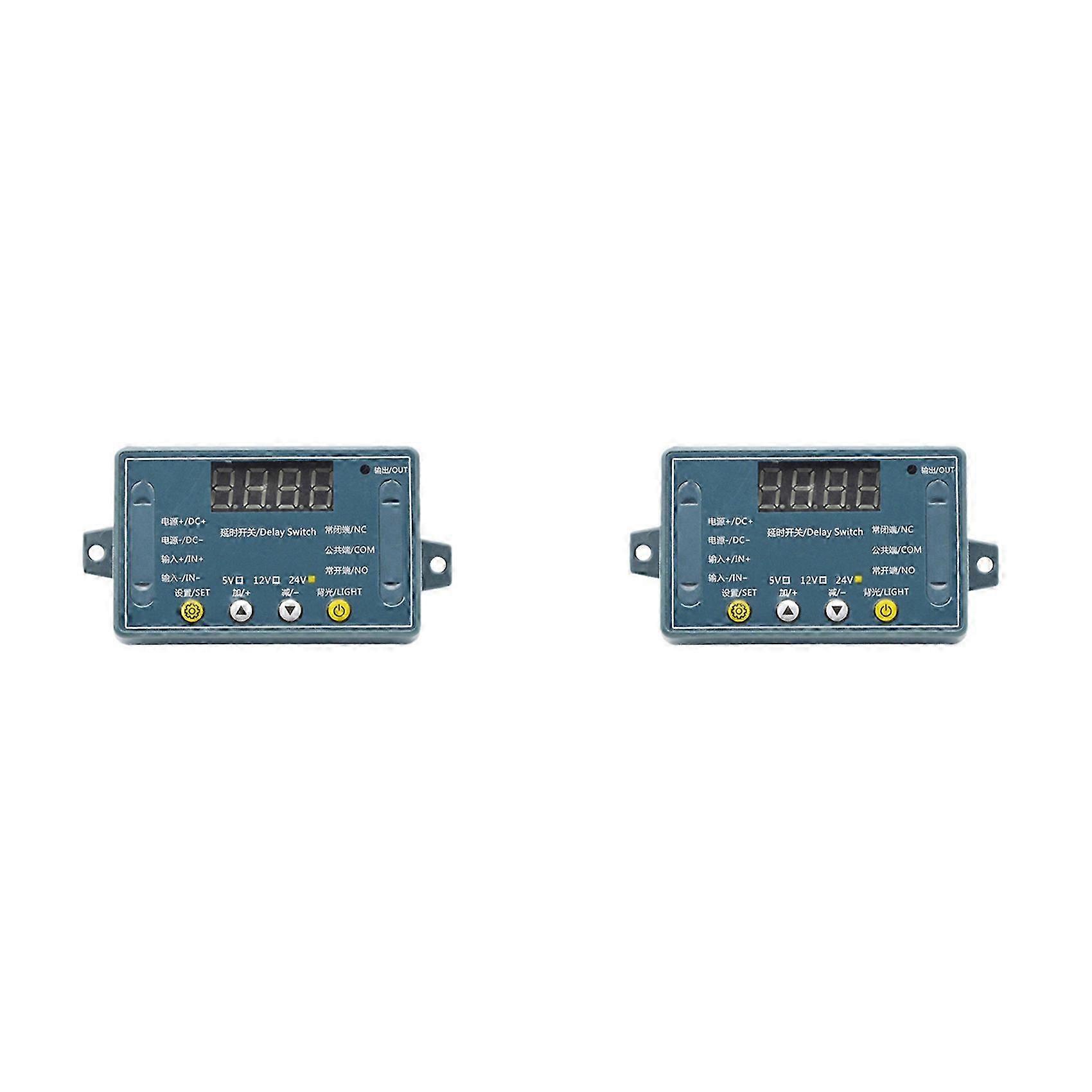 2X DC 24V 10A Adjustable Time Delay Relay Module 32 Modes LED Digital Timming Trigger Timer Control Switch Pulse Cycle