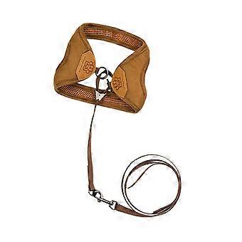 Cat Harness Strap Pet Supplies for Outdoor Use 6Pcs Coffee Color