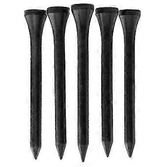 100pcs Black Bamboo Golf Tees Eco-Friendly 70mm pzww