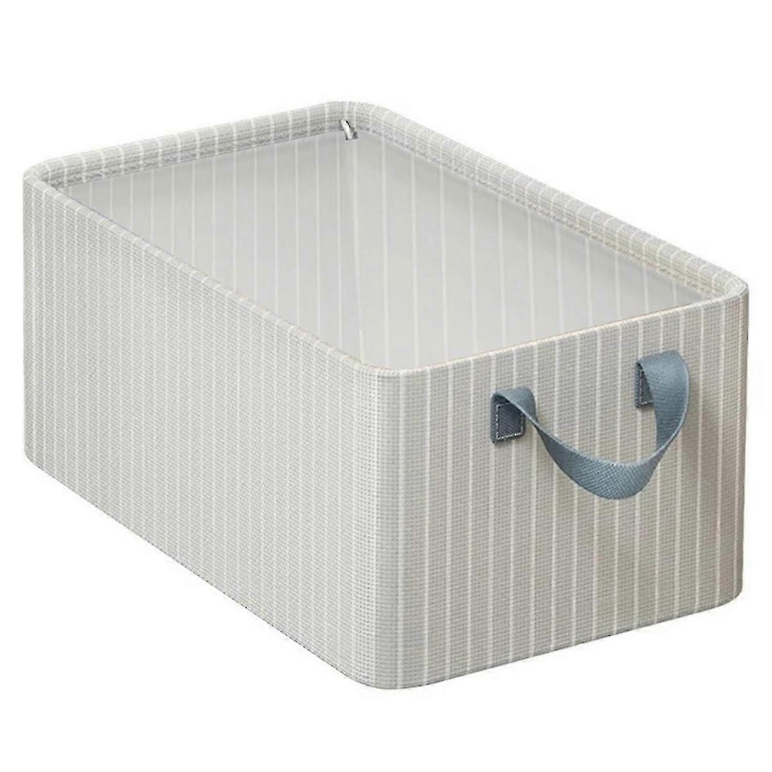beige stripes Folding Metal Frame Clothes Storage Box
