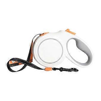5 meter lange, robuuste oprolbare hondenriem - Sterke nylon band, ergonomische handgreep, geschikt voor alle honden tot 45 kg.