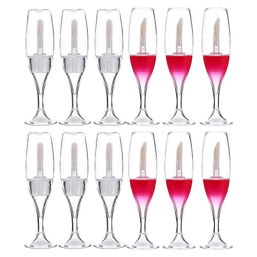 Refillable Lip Gloss Container Empty Bottles for Liquid Holding 12Pcs