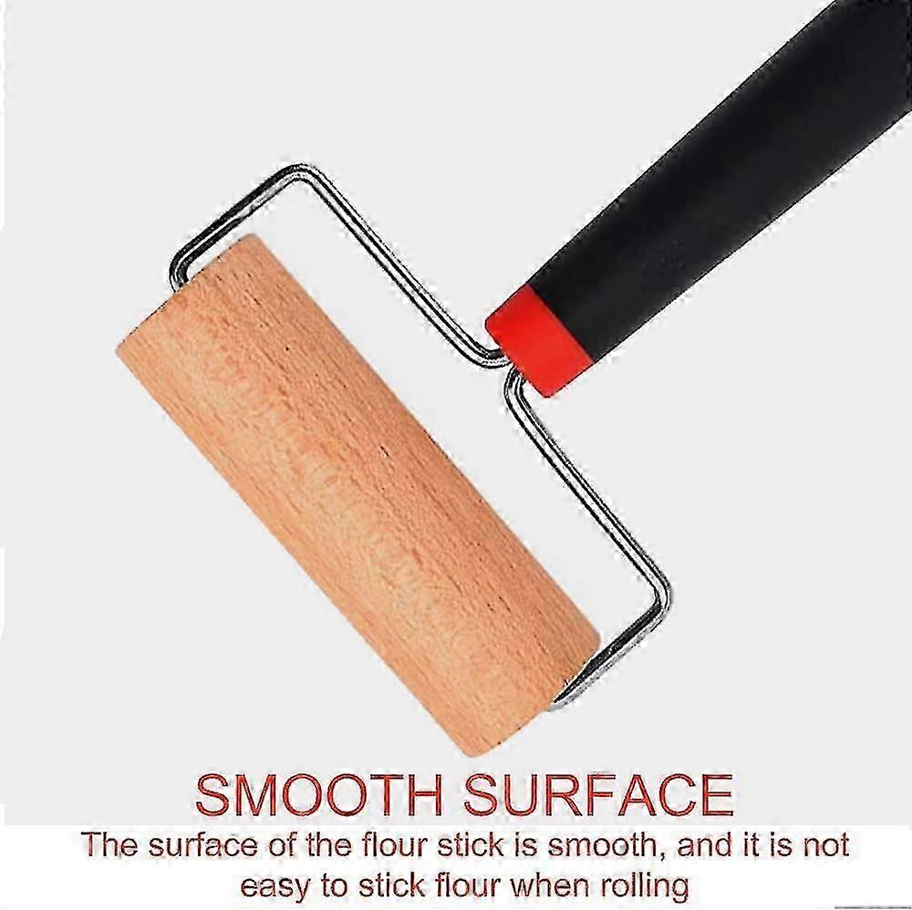 Time-saving Pizza Dough Rolling Pin T-shaped Pastry Roller Baking Tool