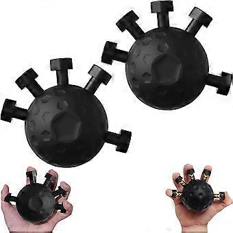 2 Pack Hand Grip Strengthener, Finger Grip Strengthener Ball, Adjustable Hand Gripper Strengthener, Forearm Strengthener, Finger Exerciser, Wrist St