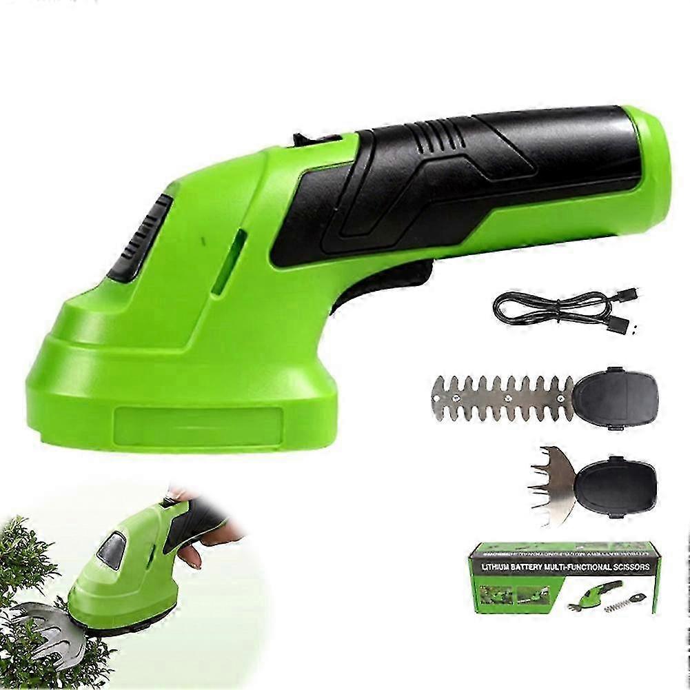 Dual-Function Cordless Hedge Trimmer - Ultralight Grass & Shrub Pruning Tool with Ergonomic Grip - Dual Function for Grass & Shrub Pruning