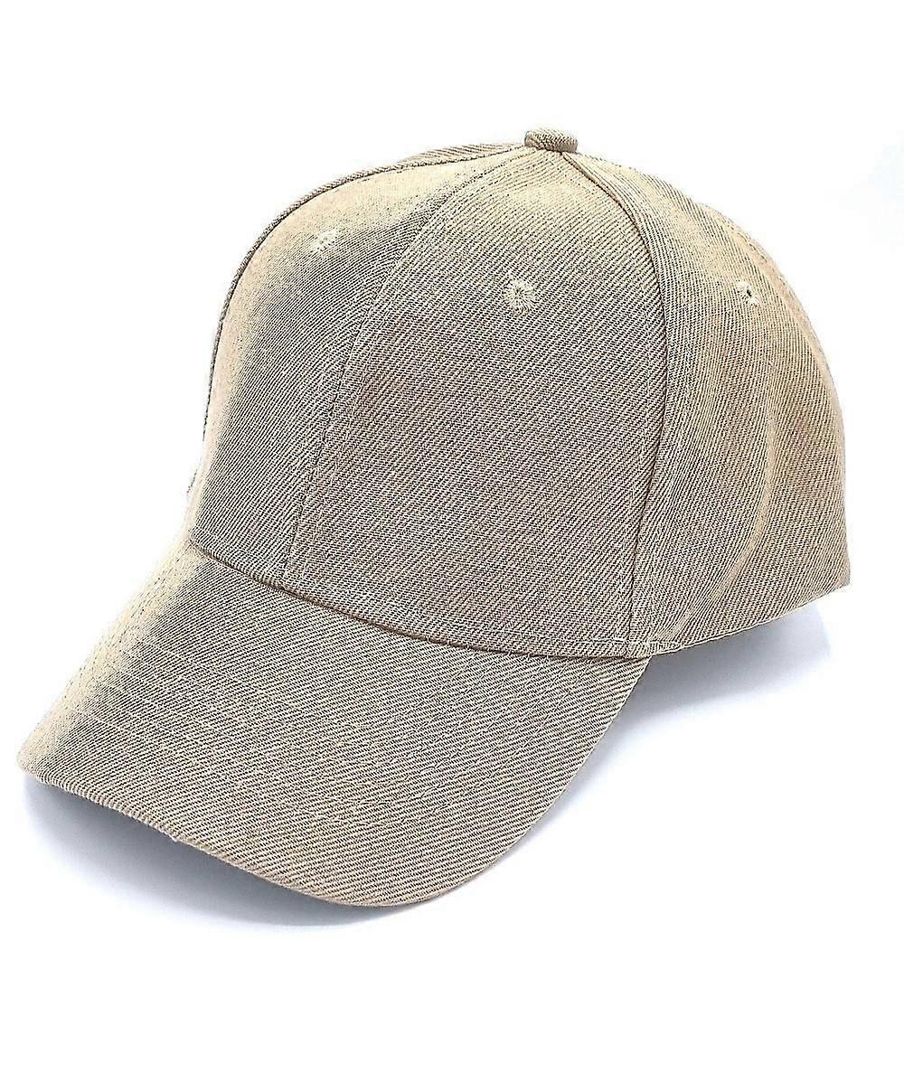 Beige Keps Unisex-Baseballkappe