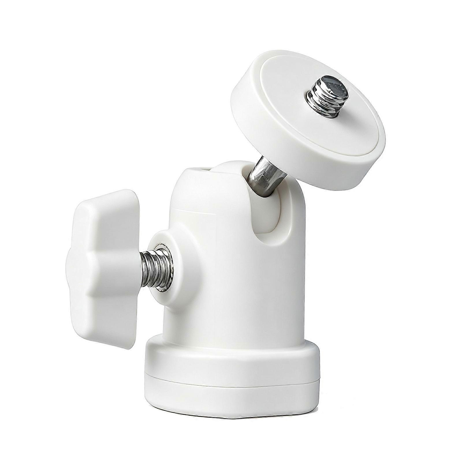 Flexible Photography Ball Head Mount with Threaded Post, Manual Locking Control and Device Angle Positioning Control  White