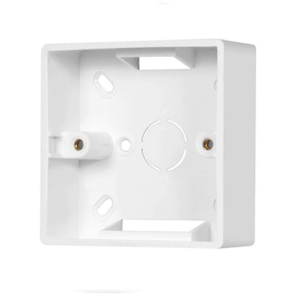 86 Type Junction Box Surface Mount Faceplate Single Socket 86 x 34 mm White Surface Mount Box
