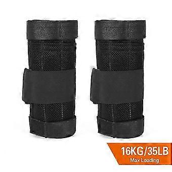 2 PCS 16kg Loading Ankle Weighted Adjustable Exercise Weight Leggings Wraps Leg Strength Training compatible with Fitness Workout Running