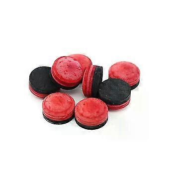 138mm / 12mm Biały czerwony kolor Akcesoria do snookera Carom Cue Pig Leather Top of Pool Bilard Tip