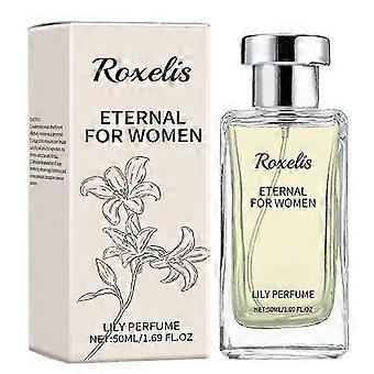 Perfume feminino Eternals Lilys, fragrância natural de longa duração.