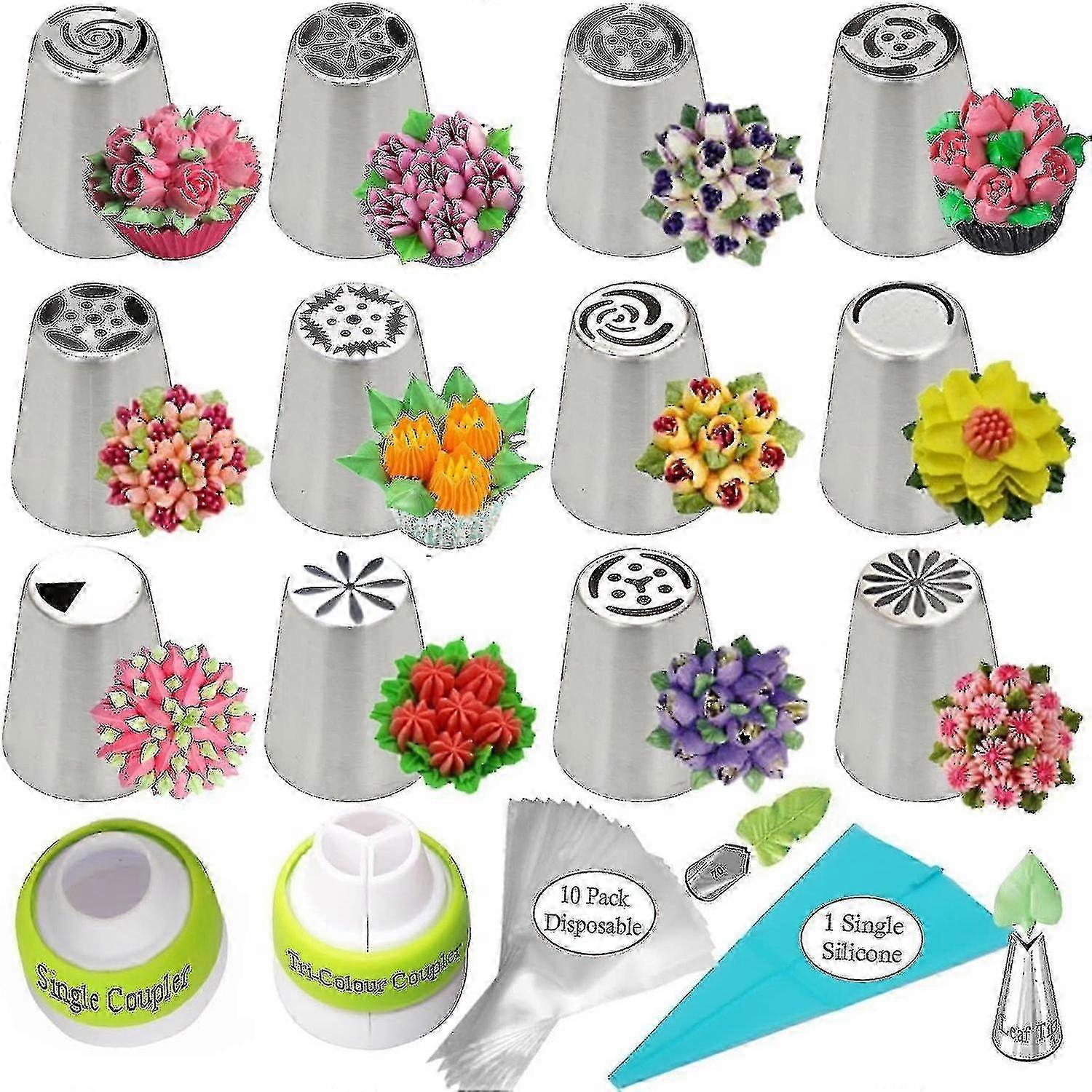 12-Tip Russian Piping Starter Set