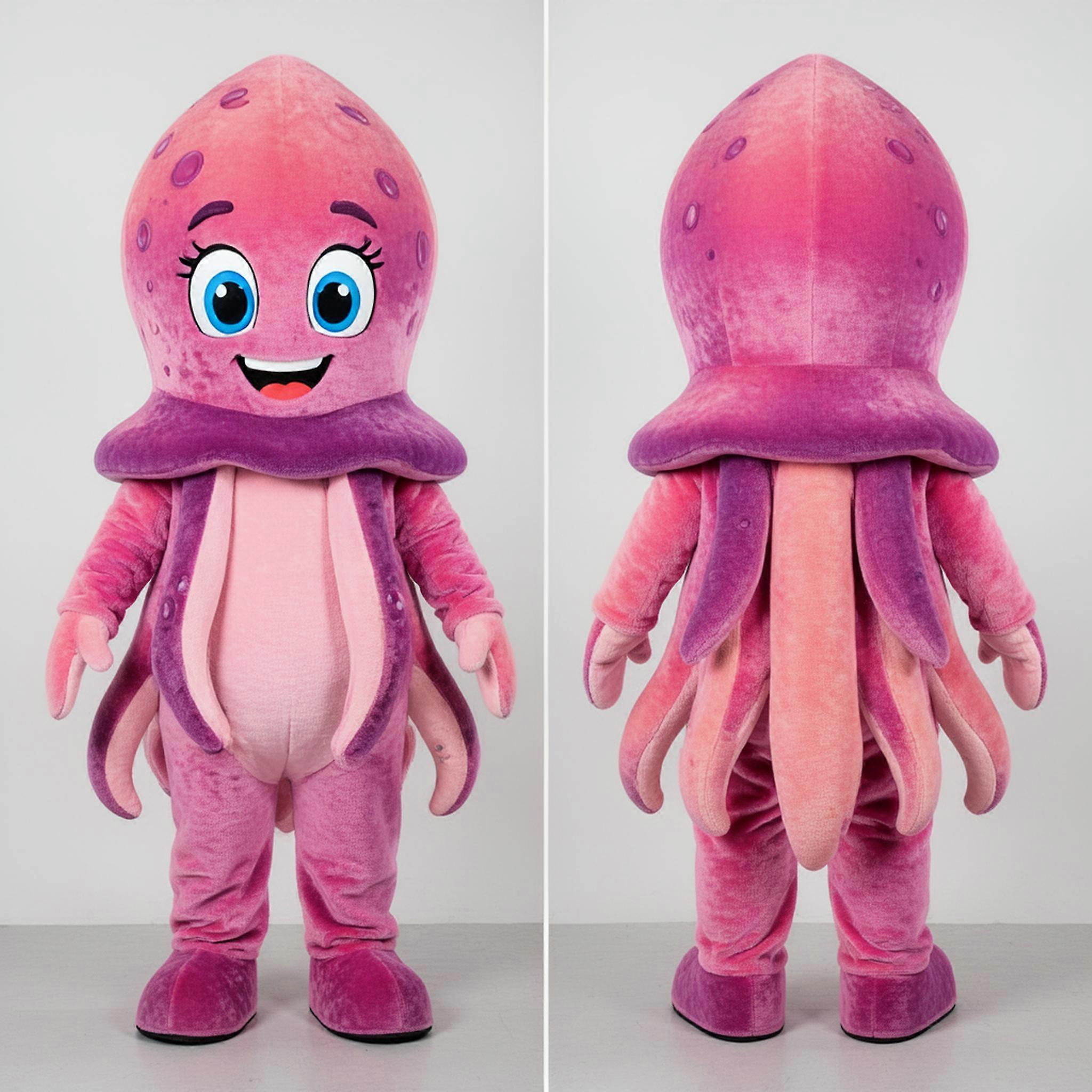 MASTICOT Golden Smiling Fried Calamari Mascot
