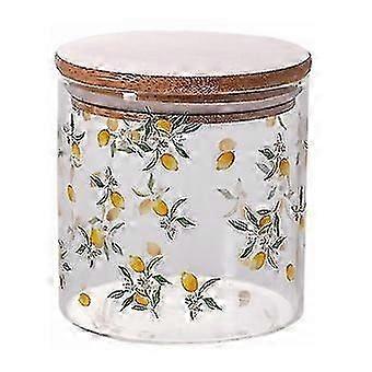 1pcs Food Containers, Lemon Pattern Sealed Canister