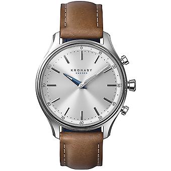 Kronaby sekel Watch for Unisex Analog Quartz with Cowskin Bracelet S0658/1