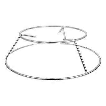 Suporte redondo de aço inoxidável para chaleira, ideal para fogareiros de camping, conjunto com 2 peças.