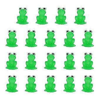 Mini Luminous Resins Love Frogs Glowing in Dark Miniatures Tiny Frogs for Garden Dollhouse Access brilliant
