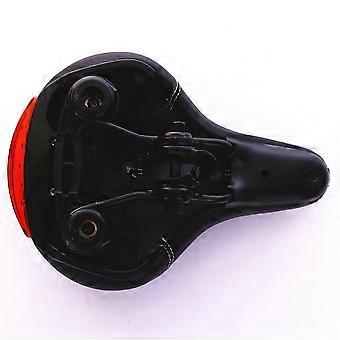 Black Bike Saddle Comfortable Men Women Bike Seat Pad with Taillight