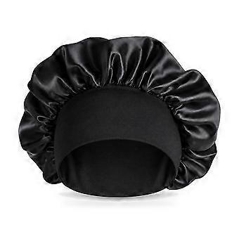Sleeping cap protects hair night cap Hair care cap Women Black