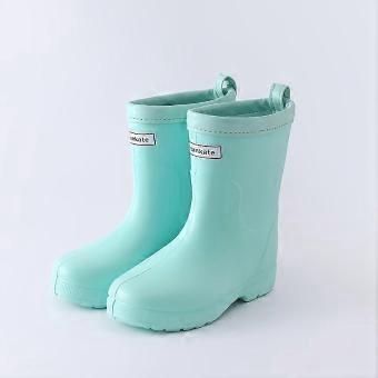 Kids Anti-Slip High Calf Rain Boots, Waterproof Wear-Resistant Outdoor Hiking Shoes for Boys and Girls, 1 Pair