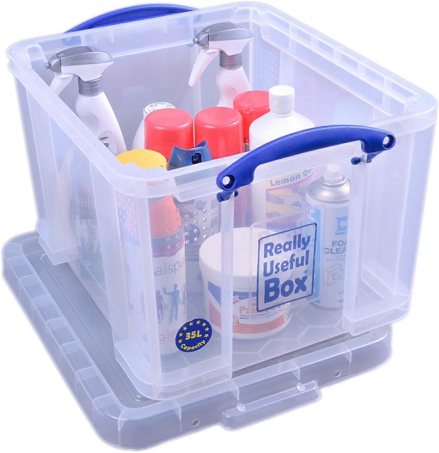 Really Useful Box 35L Plastic Storage Clear