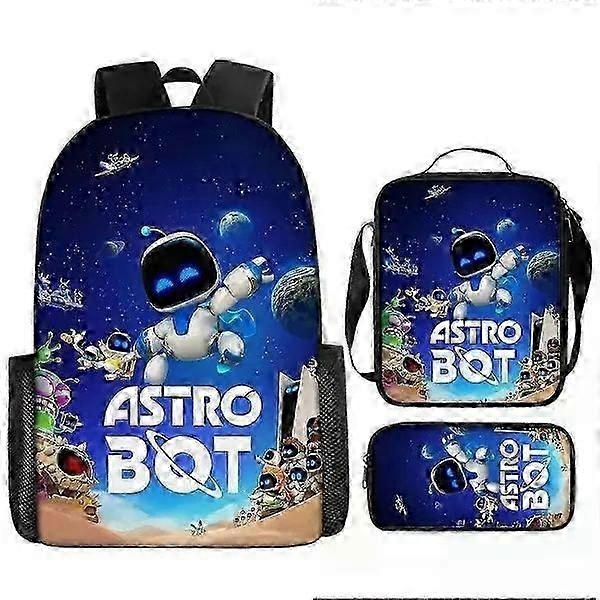 Astro Bot Backpack Robot Compatible with Student Pencil Case Shoulder Bag-FS-