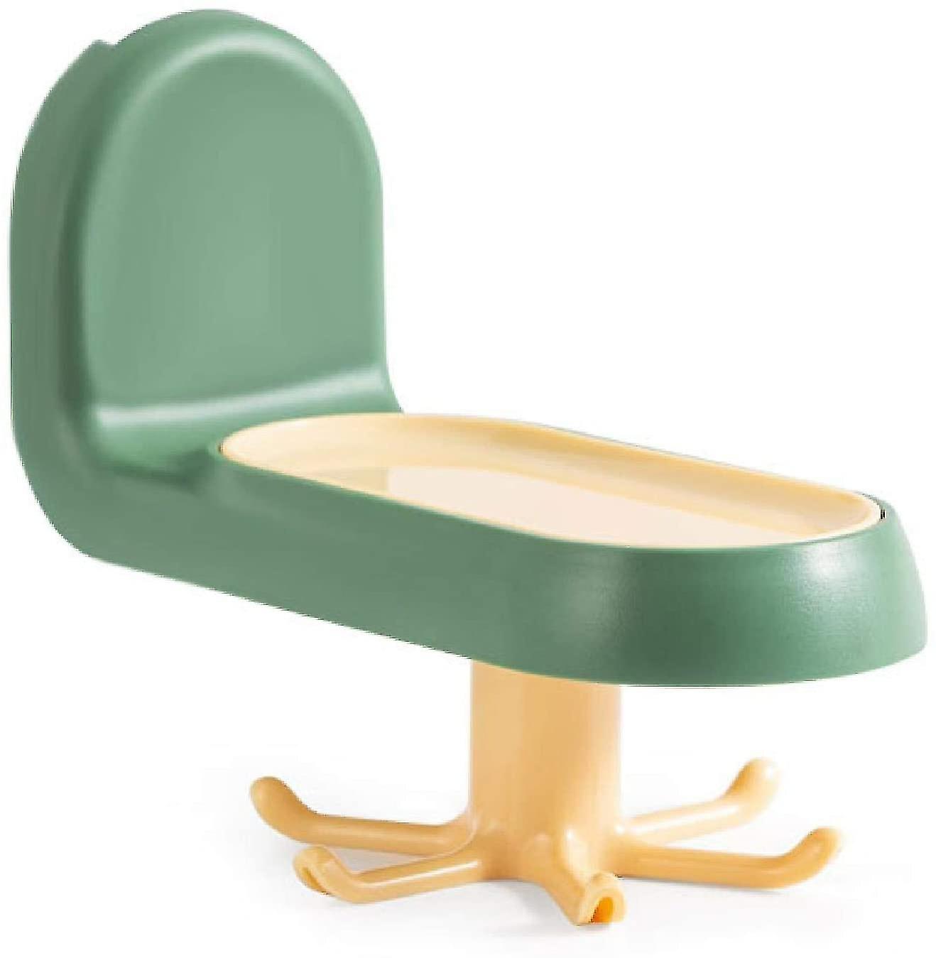 Wall Rack Kitchen Bathroom Hook 360 Rotating Kitchen Utensil Holder With 6 Hooks