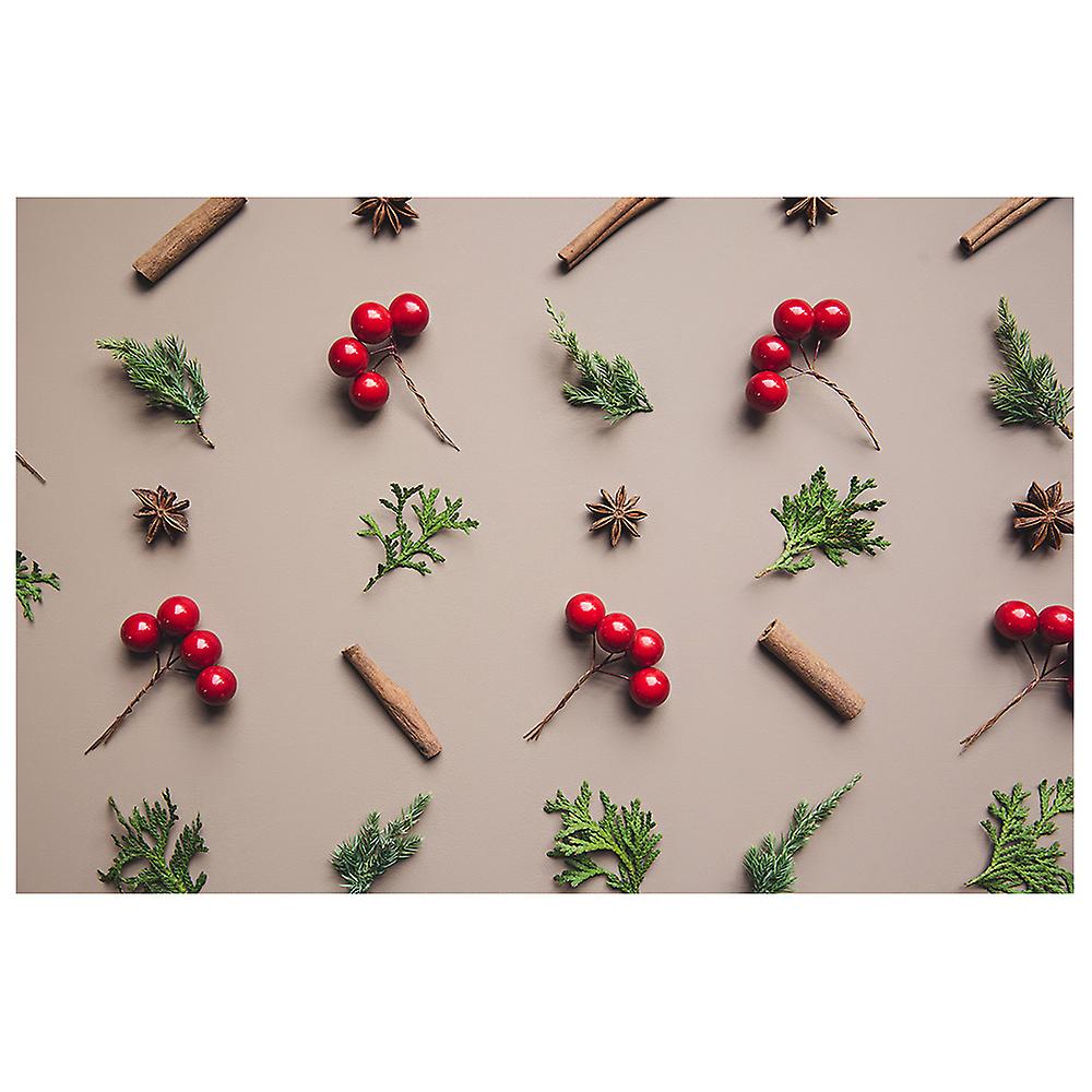 Canvas Print - Christmas Berry Pattern - Wall Art Decor