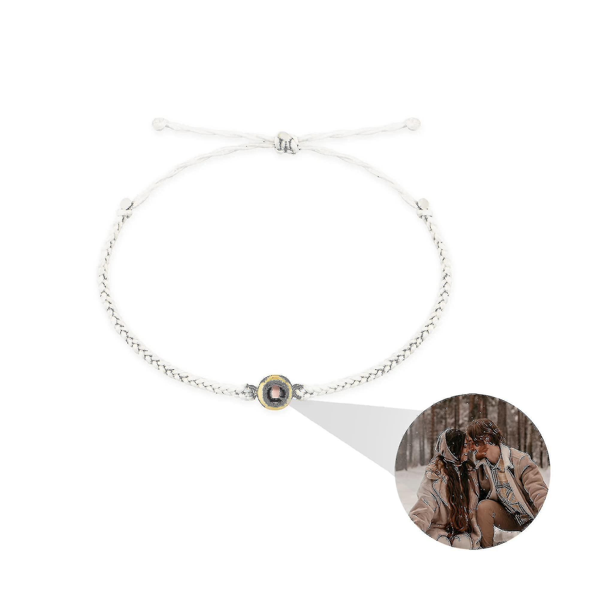 Projection Charm Bracelet Couples Adjustable Braided Rope Bracelets