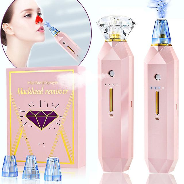Wireless Charging Portable Upgraded Multi-functional Blackhead Beauty Instrument Face Spray 2 In 1 Deep Cleaning Blemish Removal