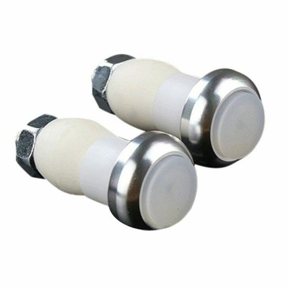 1 Pair Safety Cycling Bike Turn Signal Handle Bar End Plug Led Red Light Lamp Ma