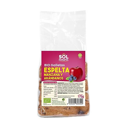 Organic spelled cookies with apple and blueberries 175 g