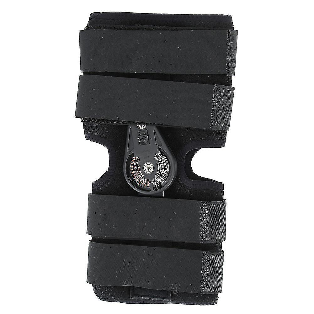 Leg Knee Joint Support Adjustable Breathable Knee Sprain Joint Fixed Brace Black