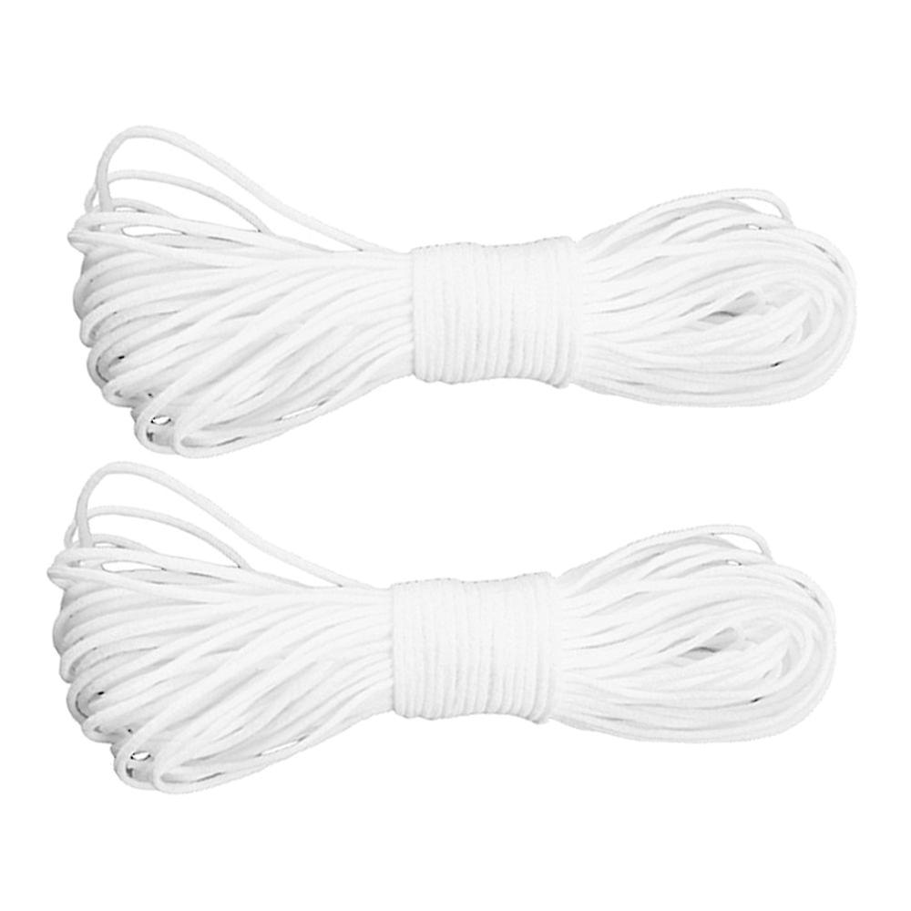 Pieces Elastic Cord Waist Band White Trimming Sewing Stitching 3mm