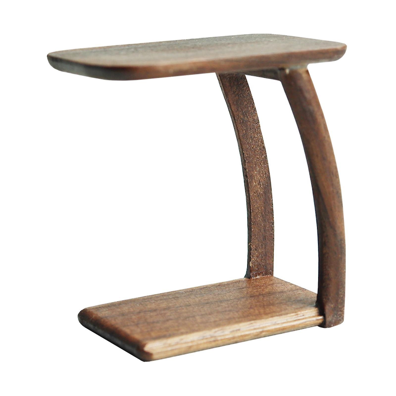 1:6スケールティーテーブルダイニングルームクリエイティブDIY手作りおもちゃアクセサリー装飾ブラック