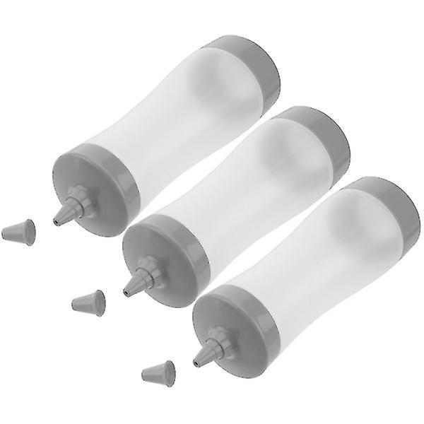 3pcs Squeeze Bottles Glue Container Bottle Plastic Bbq Bottles