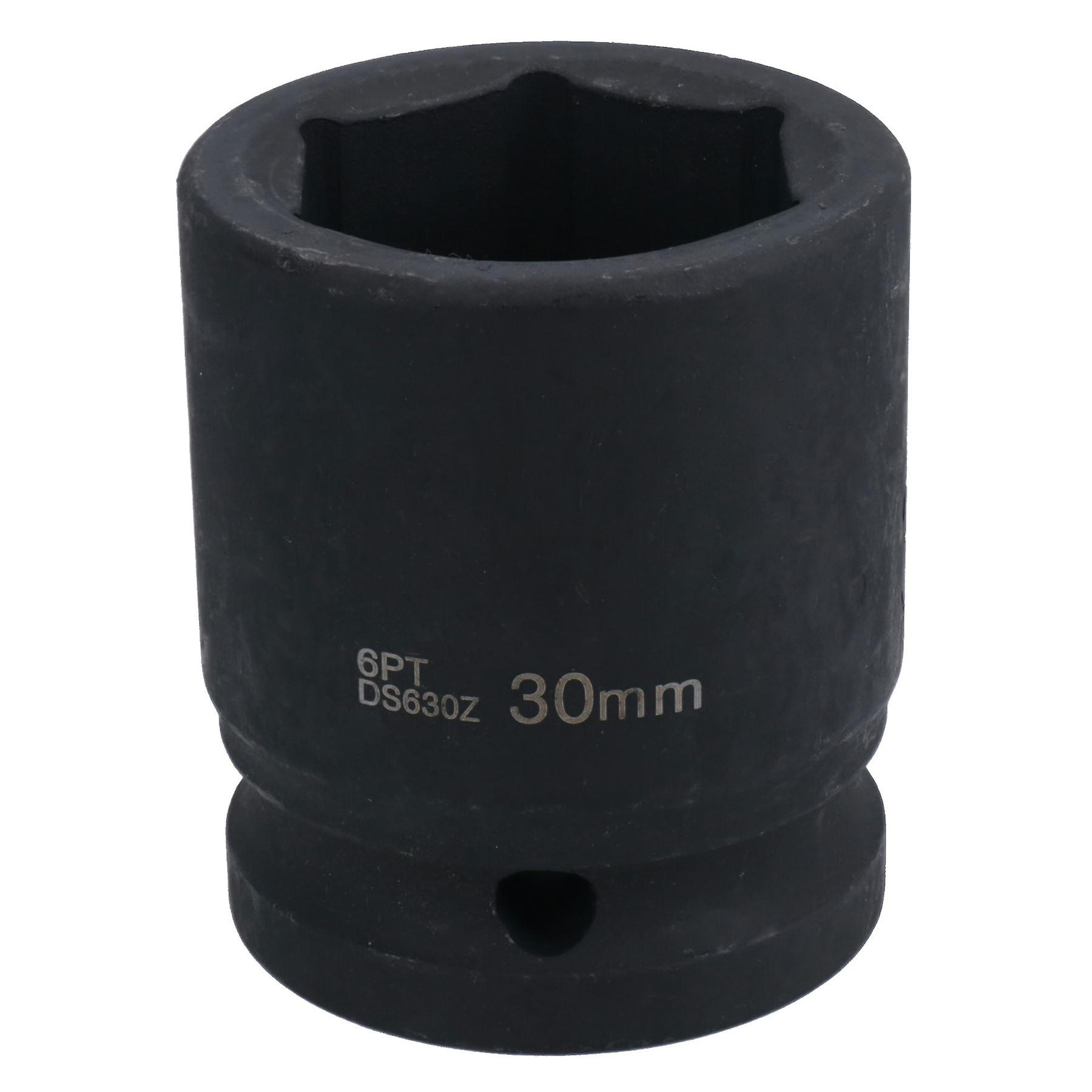 3/4" Drive 30mm Shallow Metric MM Impact Impacted Socket 6 Sided Single Hex