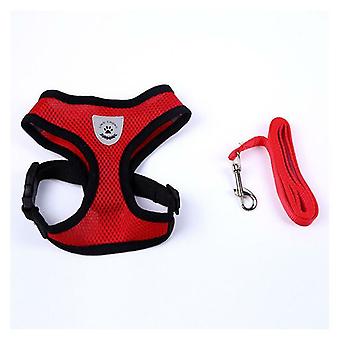 Cat Harness Anti-escape Filhote de cachorro Harness Soft Rabbit Harness com coleira para gatinho, cães, Chihuahua -
