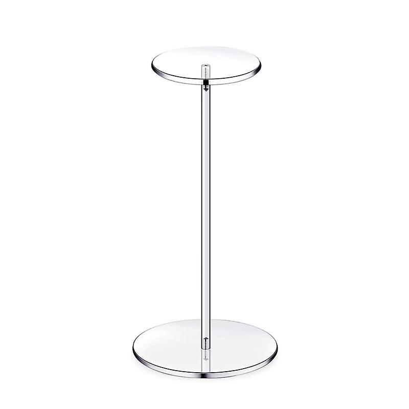 Hat Holder Multifunctional Decorative Clear Acrylic Wig Holder Rack Hat Display Stand with Round Bas