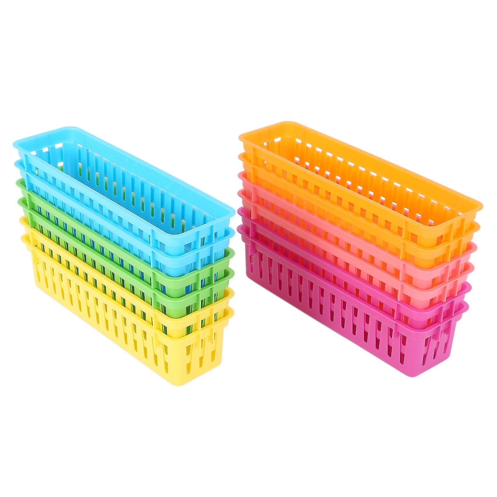 12-pack klassrumspenna och pennkorgsbrickor, färger