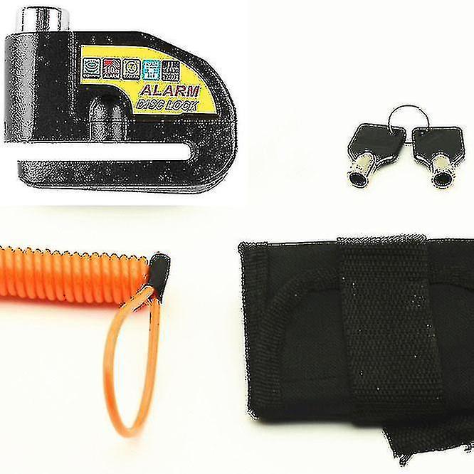 Disc Brake Lock With 110bd Alarm Motorcycle Anti Theft Security Wheel Disk Lock