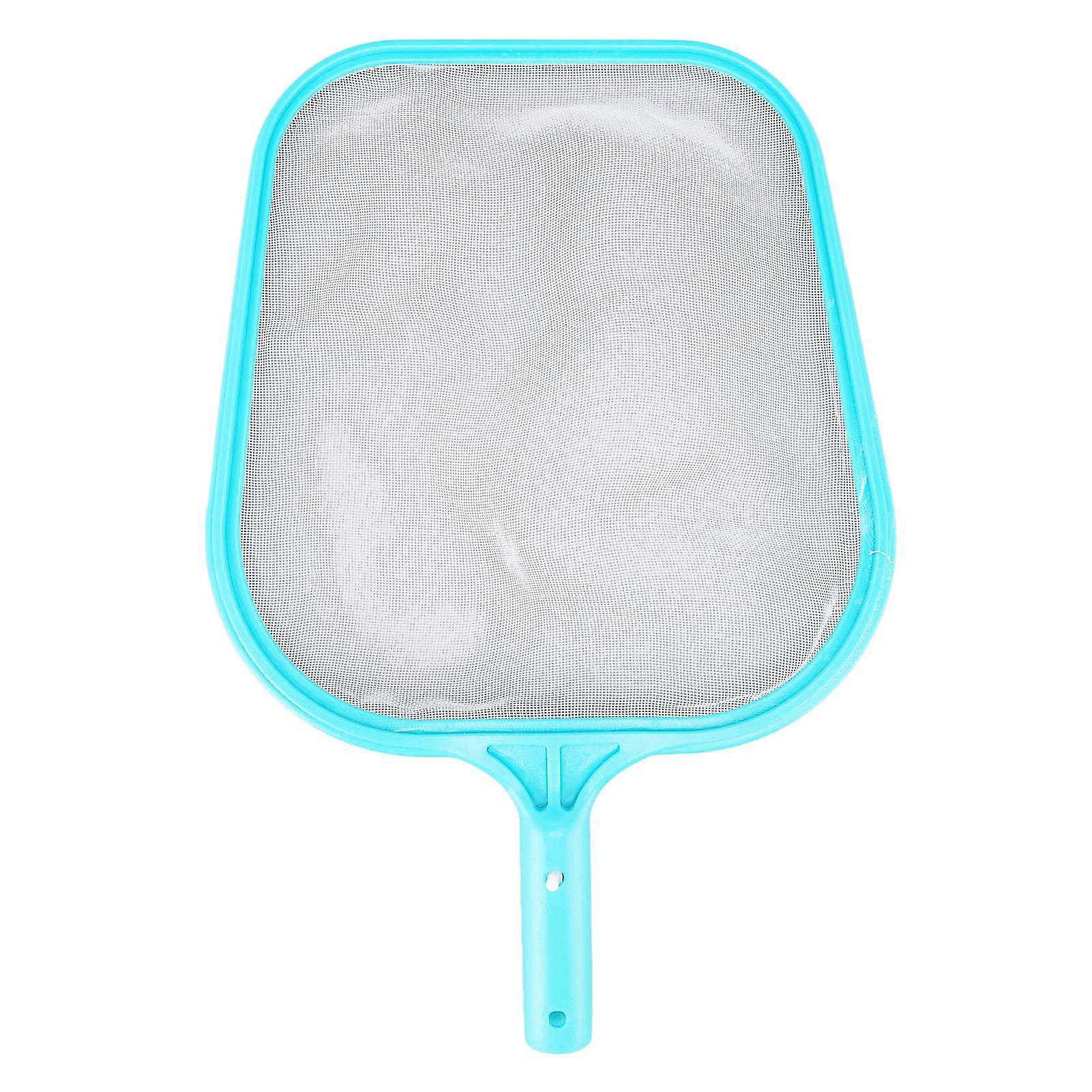 Quick Clean Cyan Pool Net, Plastic Frame, Nylon Material, Pool Skimmer, Leaf Net for Hot Tubs and Fountains