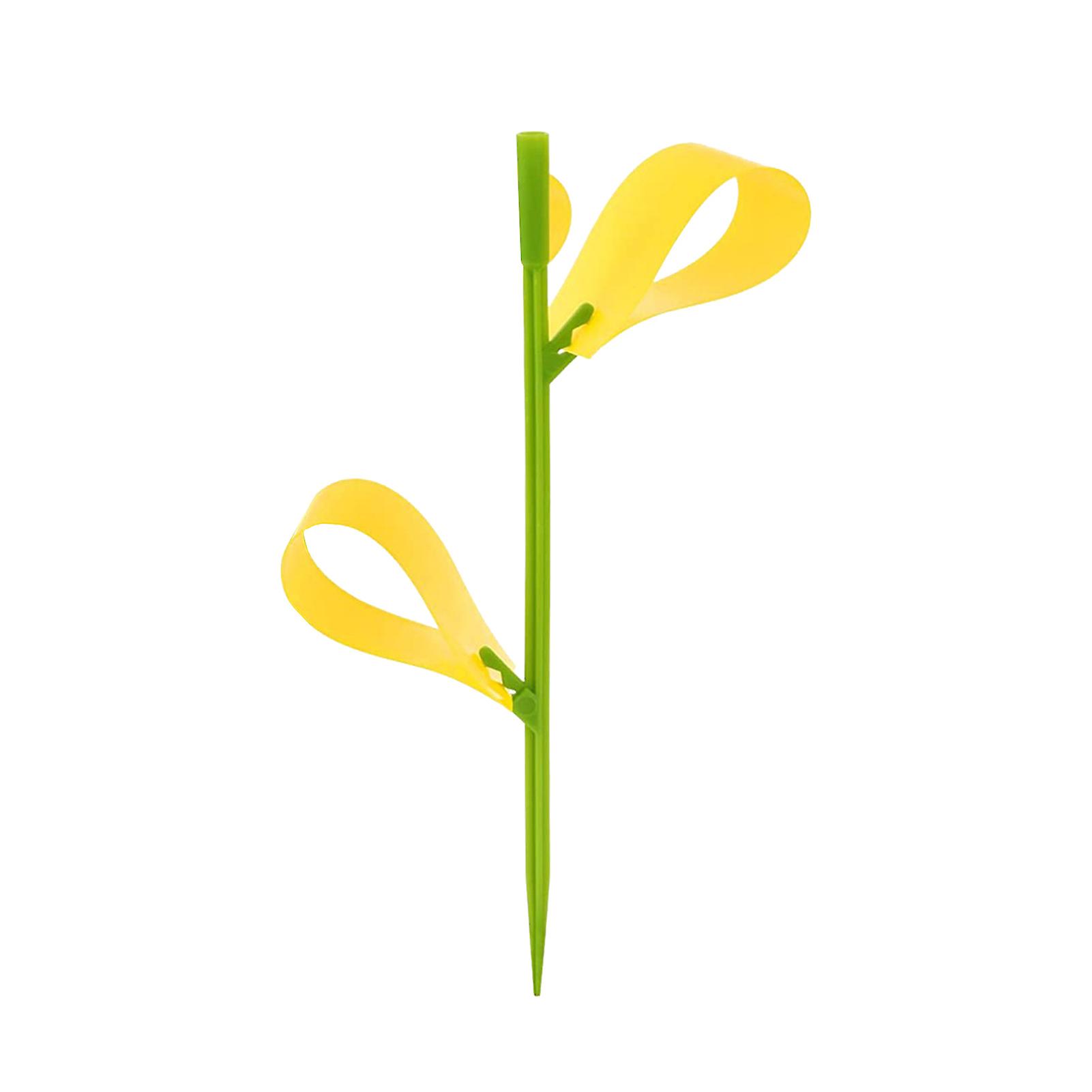 100pcs κολλώδης λωρίδα για ιπτάμενα σφάλματα αποτελεσματικά φωτεινά χρώματα παγιδευτές σφαλμάτων για το λουλούδι φυτών σε γλάστρες