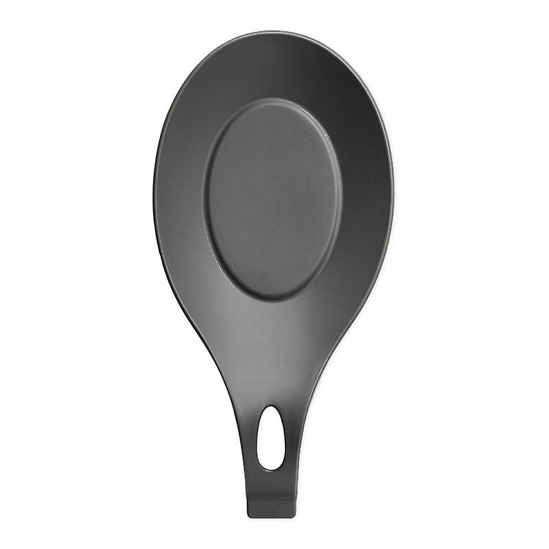 ZHOUBA Spoon Holder Stretchy Anti-slid Base Silicone Practical Heat-resistant Spoon Mat for Home